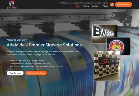 Adelaide Sign Crew website