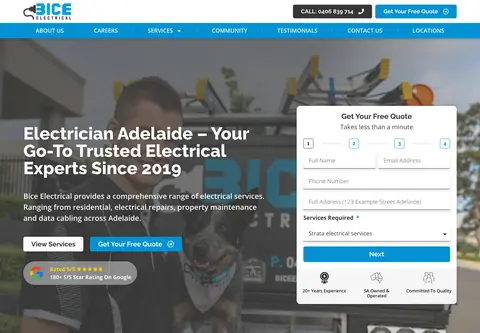 BICE Electrical website
