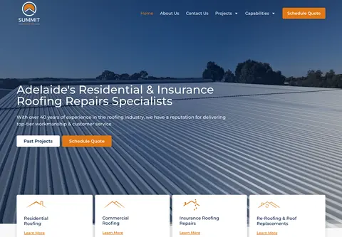 Summit Roofing SA website