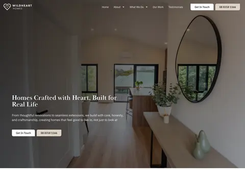 Wildheart Homes website