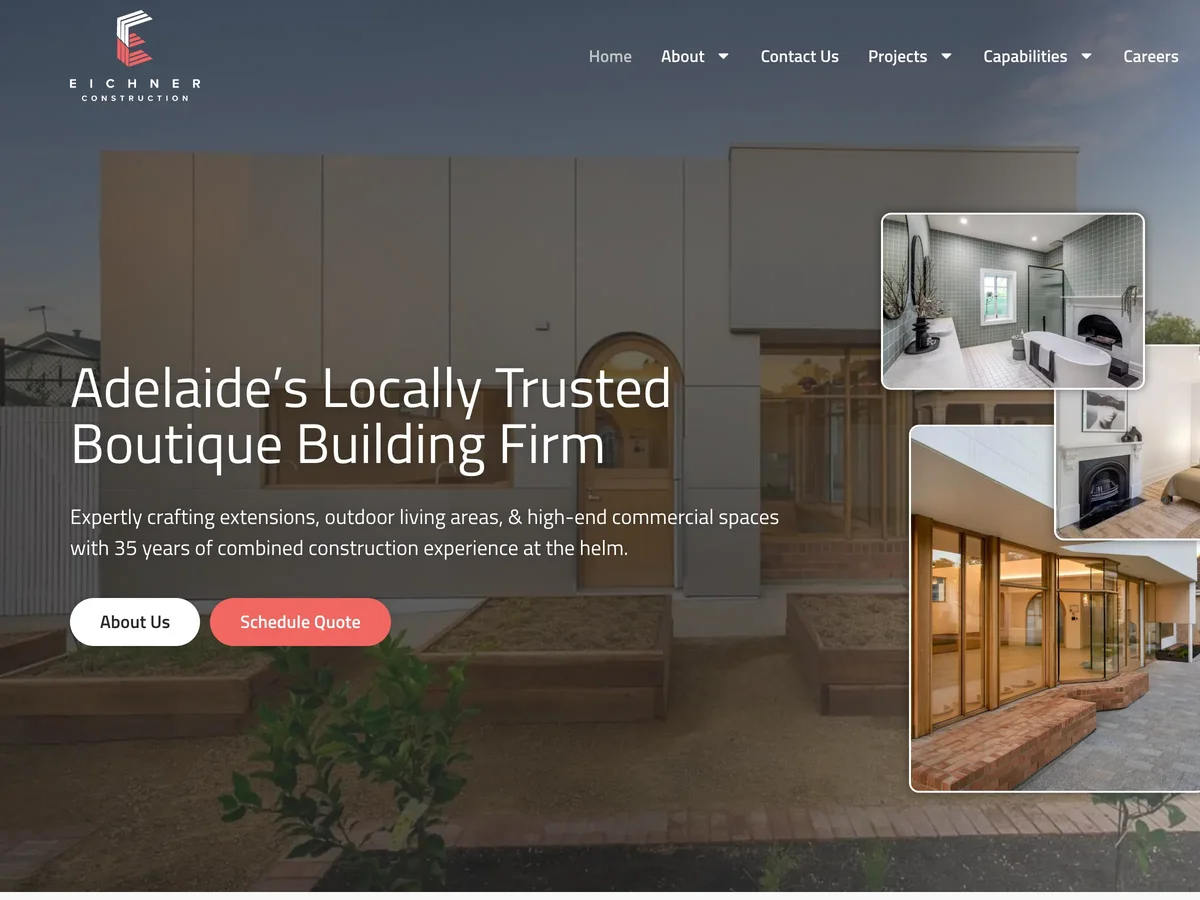 Eichner Construction - a demolition website we built